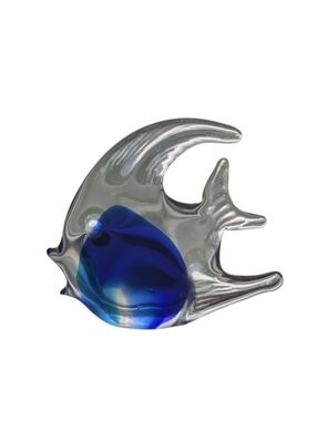 Vgt. Blue Glass Angelfish - Decorative Fish Accent